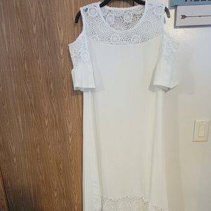 White lace L, XL, 1X Boho